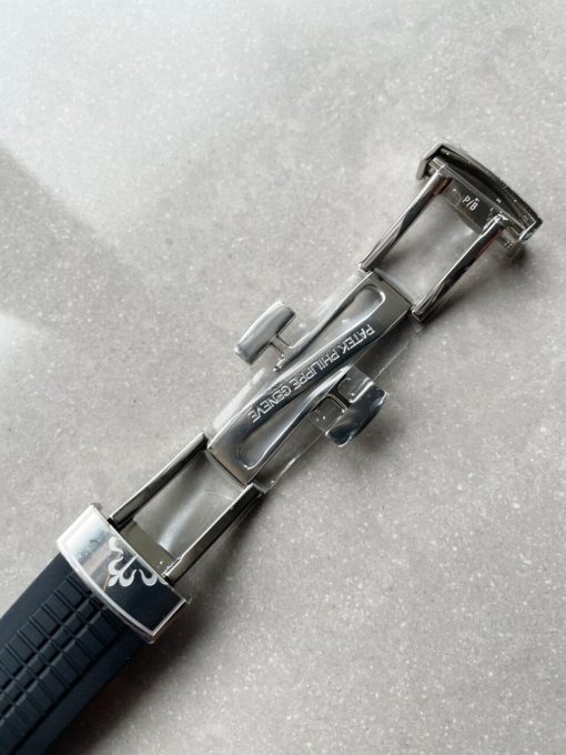 Replica PATEK PHILIPPE Aquanaut 5164A SS GRF BEST EDITION BLACK DIAL ON BLACK RUBBER STRAP A324 V2 - Image 12