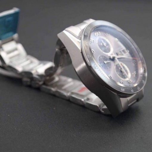 Replica Tag Heuer Carrera Calibre 1887 SS V6 Ceramic Bezel Gray Dial SS Bracelet - Image 2