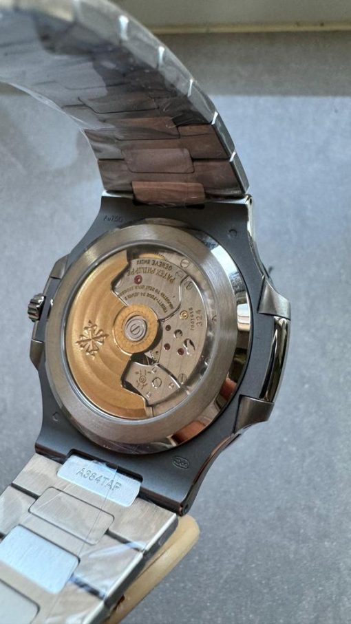 Replica PATEK PHILIPPE Nautilus 5811/1G PPF 1:1 Best Edition Grey Textured Dial on SS Bracelet Asian Cal.26-330CS - Image 9