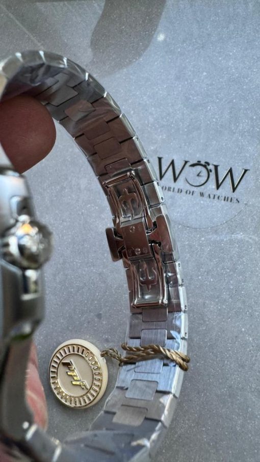 Replica PATEK PHILIPPE Nautilus 5811/1G PPF 1:1 Best Edition Grey Textured Dial on SS Bracelet Asian Cal.26-330CS - Image 7
