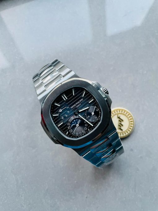 Replica PATEK PHILIPPE Nautilus 5712 SS PPF 1:1 Best Edition Blue Dial on SS Bracelet A240 V2 - Image 7