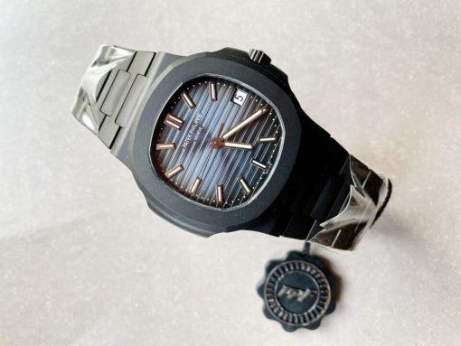 Replica PATEK PHILIPPE Nautilus 5711 ppf 1:1 Best Edition Black Dial on Black Bracelet A324 V2 - Image 2