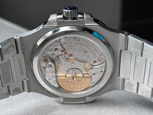 Replica PATEK PHILIPPE Nautilus 5712 SS PPF 1:1 Best Edition Blue Dial on SS Bracelet A240 V2 - Image 8