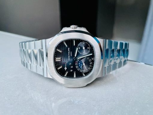 Replica PATEK PHILIPPE Nautilus 5712 SS PPF 1:1 Best Edition Blue Dial on SS Bracelet A240 V2 - Image 6