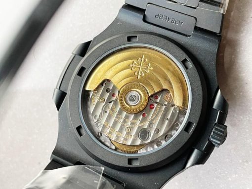 Replica PATEK PHILIPPE Nautilus 5711 ppf 1:1 Best Edition Black Dial on Black Bracelet A324 V2 - Image 9