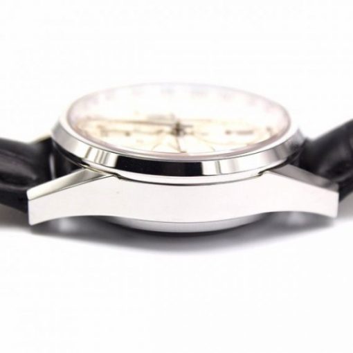 Replica Tag Heuer Carrera CAL1887 Chrono 40mm SS White Dial Leather Strap A7750 - Image 5