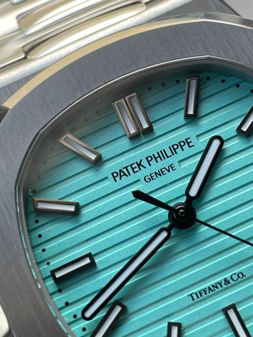 Replica PATEK PHILIPPE Nautilus 5711 3KF 1:1 Best Edition Tiffany Blue Dial on SS Bracelet A324 V2 - Image 5