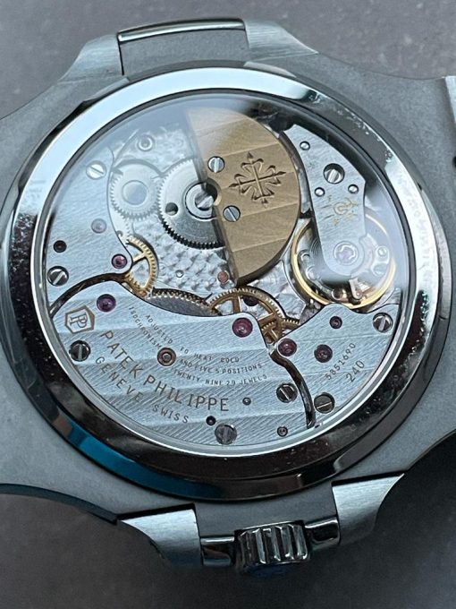 Replica PATEK PHILIPPE Nautilus 5712 SS PPF 1:1 Best Edition Blue Dial on SS Bracelet A240 V2 - Image 10