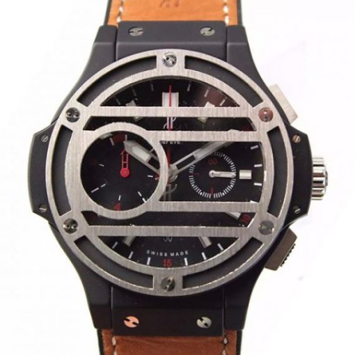 Replica Hublot Big Bang 44mm Black Dial Chukker Bang SS A7750