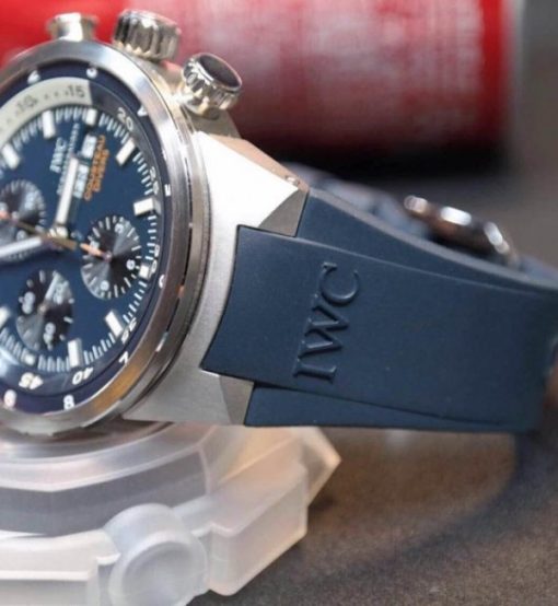 Replica IWC Aquatimer Chronograph Cousteau Divers Blue Dial - Image 5