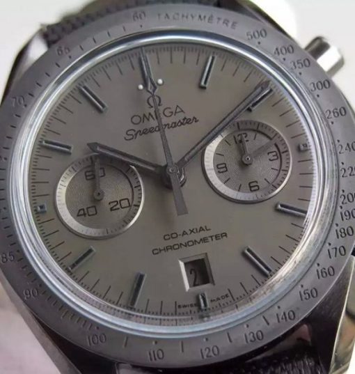 Replica Omega Speedmaster Moonwatch PVD Chrono Black Dial Nylon Strap A9300 - Image 3