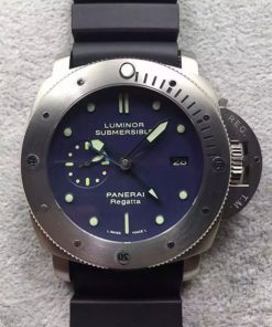 Replica Panerai ZF PAM371 Titanium Black Rubber Strap ZP9001