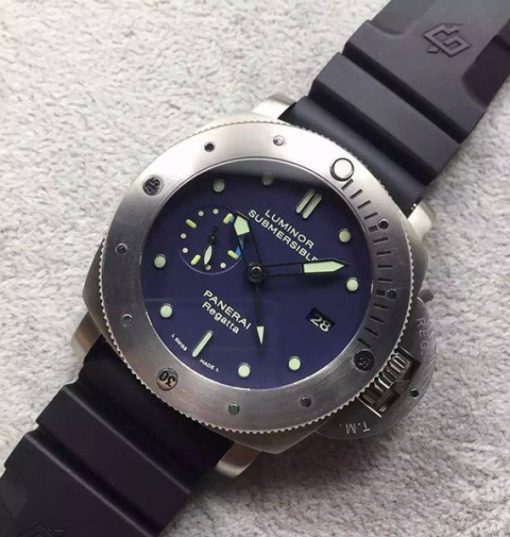 Replica Panerai ZF PAM371 Titanium Black Rubber Strap ZP9001 - Image 2