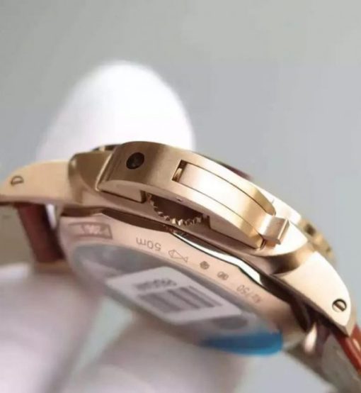 Replica Panerai ZF PAM393 Ladies RG Leather Strap P9000 - Image 3