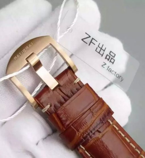 Replica Panerai ZF PAM393 Ladies RG Leather Strap P9000 - Image 7