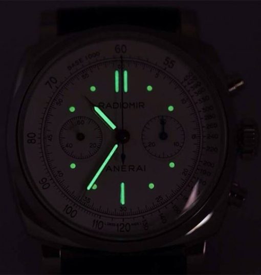 Replica Panerai XF PAM518 Leather Strap Manual Winding Chrono - Image 8