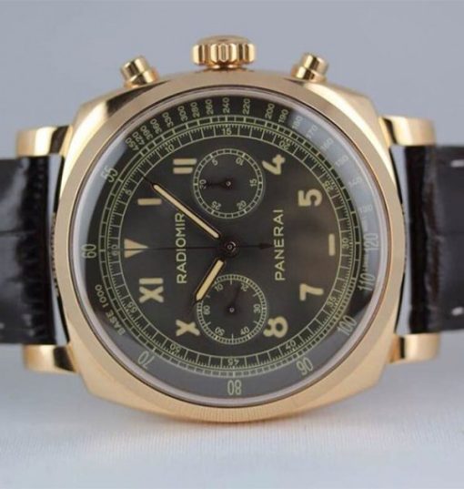 Replica Panerai XF PAM519 Leather Strap Manual Winding Chrono - Image 3