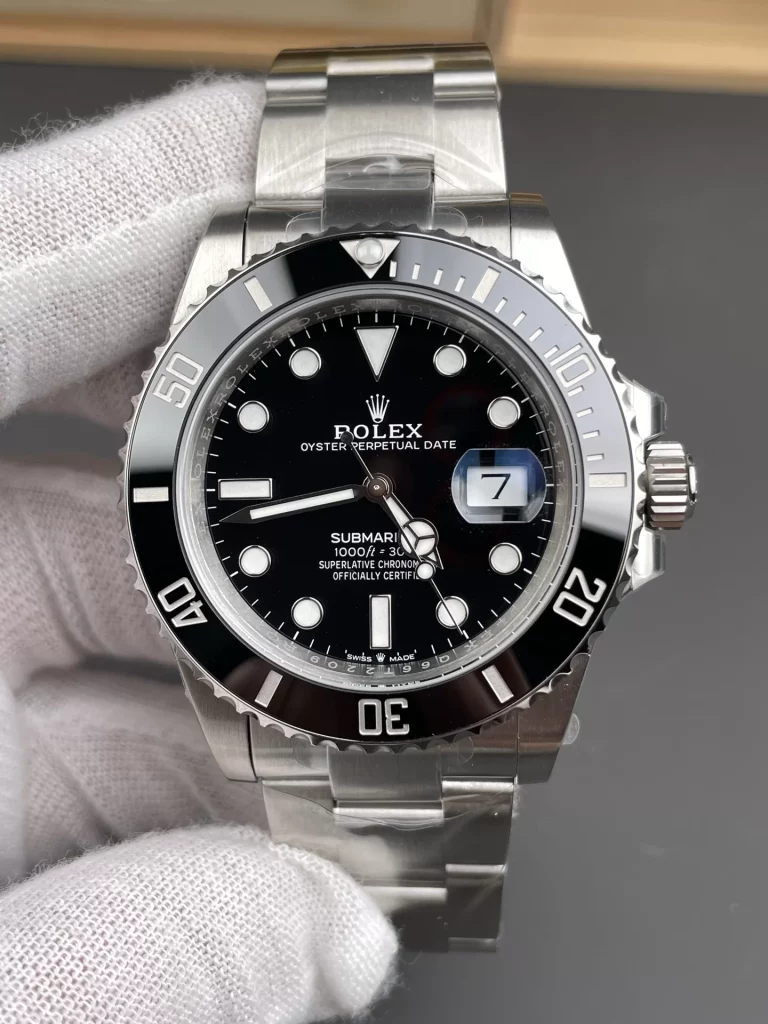 Clean Factory and ARF Rolex Submariner 126610LN watches photographed side by side from the front